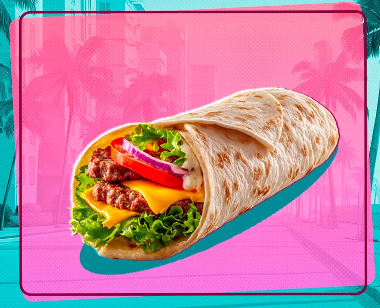 Wrap steak